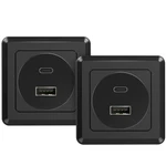 Rv Outlet 12V Wall Mount, Aluminum PD3.0 24W & QC3.0 18W Usb-a/c Dual Port. Fixed Price $47.95.