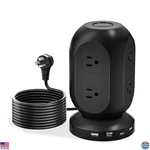 Power Tower Surge Protector, 8 Outlets, & Usb-c Ports, 1250W, 6 Ft Cord. Fixed Price $45.87.