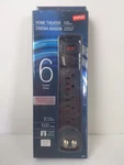Staples Home Theater Surge Protector 24507 Coaxial Cable 1500 Joules 6 Outlets. Fixed Price $15.00.
