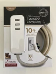 Jasco 37922 Heavy Duty 10 Foot Usb Charging Extension Cord With Surge Protection. Fixed Price $12.49.