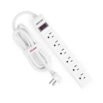 Bestek 6-OUTLET Feet Extension Cord Power Strip 15A 1875W Surge Protector. Fixed Price $19.99.
