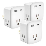 3 Pack Travel Cruise Ship Essentials, Multi Plug Wall Outlet Extender, Crui.... Fixed Price $33.11.