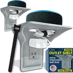 Beratek Power Perch Wall Outlet Shelf Declutter & Reclaim Counter Space Bedr. Fixed Price $37.89.