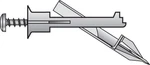 Hillman 41444 Zinc Plated Round Steel Drill Toggle With Screws #6 X 2 In.. Fixed Price $19.04.