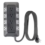 12-OUTLET Surge Protector 3540J Turtle 8' Braided Cord Black/gray. Fixed Price $17.84.