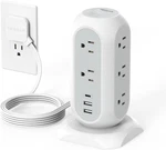 Tower Power Strip Flat Plug With 11 Outlets 3 Usb (1 C), Surge Protector.... Fixed Price $43.95.