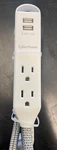 Cyberpower Surge Protector Strip 3 Outlet 2 Usb 6FT Braided Extension Cord. Fixed Price $14.99.