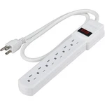 Lot Global Industrial Lighted Wall Power Strip 6 Outlets 15A Cord 500802. Fixed Price $24.99.