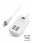 6 Port Usb Charging Station, Multi Device Charger Hub With On/off White. Fixed Price $19.22.
