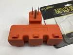 Go Green GG-03431OR Power 3-OUTLET Tri-tap Adapter With Covers, Orange. Fixed Price $7.15.