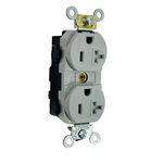 Leviton MT563-SGY Lev-lok Gray 20A Tamper Resistant Duplex Receptacle New. Fixed Price $11.49.