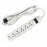 Outlet Strip, 6 5-15R, 5-15P, Ft., White, 52NY43. Fixed Price $12.79.
