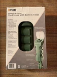 Woods 13547 Outdoor Yard Stake With Photocell Built-in Timer And 6- Foot Cord.... Fixed Price $15.99.