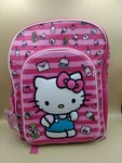 Hello Kitty Pink - Strip 3D Pop Up 16" School Bagpack Kids Girls. Fixed Price $34.55.