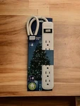 Philips 2 Feet 6-OUTLET Power Strip Cord With Surge Protector Brand New. Fixed Price $12.95.