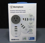 Westinghouse Rotating Usb Wall Charger. Fixed Price $14.95.
