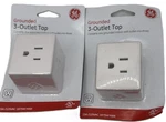 Ge Outlet Wall Tap Adapter Spaced Prong Power Splitter White 2-PACK 58368. Fixed Price $15.24.