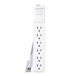 Cyberpower MP1087SS Surge Protector, 2-PACK, 500 Joules, 6 Outlets 120V, White. Fixed Price $27.51.
