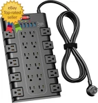 Power Strip Surge Protector With 22 Ac Outlets And 6 Usb Charging Ports 1875W. Fixed Price $27.11.