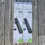 Tricklestar Lot Of 2 7-OUTLET Av Advanced Powerstrip+ TS1810 W/TS1914 Sensor. Fixed Price $39.99.