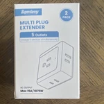 Superdanny Multi Plug Extender 2 Pack White Outlets 15A Type A/b Fire Resista. Fixed Price $9.00.