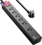 Power Strip Surge Protector Yintar Extension Cord With 6AC Outlets & 3 Usb Ports. Fixed Price $19.61.