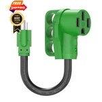Rvguard 50 Amp To 110 Volt Adapter Cord 12 Inch, Etl Listed,. Fixed Price $32.98.