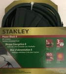 Stanley Power Block 8 Foot 3-OUTLET Outdoor Extension Cord Green Wire Ship 24H. Fixed Price $12.88.
