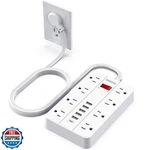 Smnice Power Strip With Usb,surge Protector Flat Plug 8 Wide. Fixed Price $44.99.