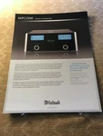 Original MCINTOSH-MPC1500 Power Controller Advertising Brochure D892. Fixed Price $17.95.