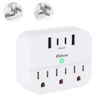 Cruise Ship Essentials, Power Strip With Foldable Plug, 1 Pack, White. Fixed Price $18.08.