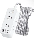 Beshon Power Strip Surge Protector 5' Extension Cord 6 Outlets 3 Usb Ports. Fixed Price $8.99.
