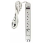Outlet Strip, Surge, Usb, 6 5-15R, 5-15P, Ft., White, 52NY54. Fixed Price $22.25.