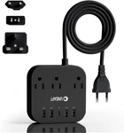 European Plug Adapter, Unidapt To Power Strip For Eu/uk/us Black. Fixed Price $29.36.
