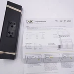 Task Lighting 9" Angled Power Strip Duplex Receptacle Black TR9-1BD-P-BK. Fixed Price $111.99.