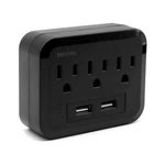 Surge Protector Power Strip, Zhoorqi Wall Outlet Extender With 2 Usb BLACK-1. Fixed Price $16.64.