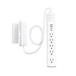 Nutict Flat Plug Power Strip 6FT, Cover Extension Cord With 5 Outlets .... Fixed Price $23.35.