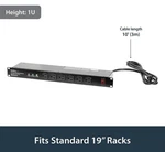 Power Distribution Unit Pdu Rack Startech.com RKPW161915 Outlet 125V 15A. Fixed Price $55.00.