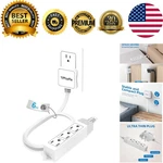 Flat Plug Extension Cord - 6FT, 3 Prong Outlet Strip Safe & Convenient Access. Fixed Price $11.99.