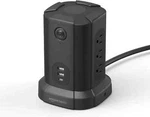 Amazon Basics Rectangular Power Strip Tower Surge Protector 1080J, 9 Outlet, Usb. Fixed Price $23.74.