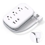Beshon Plug Power Strip, 3 Outlets With Usb PORTS(2 C), Ultra Flat.... Fixed Price $18.41.