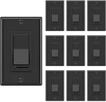 10 Pack Bestten Dimmer Wall Light Switch, Compatible With Dimmable Led, Cfl.... Fixed Price $60.00.