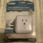 Prime Large Appliance Surge Protector 900 Joules Outlet 0615221. Fixed Price $13.00.