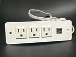 Bayu Products 3 Outlet 2 Usb Desktop Recessed Power Distribution Fpdu. Fixed Price $15.00.