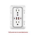 Jcblaon 6 Outlet Surge Protector Wall Charger With 4 Usb Ports. Fixed Price $12.99.