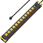 Crst 12 Outlets Heavy Duty Power Strip Surge Protector With Individual Black. Fixed Price $79.11.