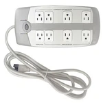 Outlet Strip, Surge, 8 5-15R, 5-15P, Ft., Gray, 52NY64. Fixed Price $33.95.