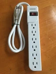 Monster Power Essentials White Surge Protector For Hdtv, Game, Office - 6 Outlet. Fixed Price $24.00.