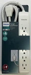 Philips Surge Protector With Braided Cord A/c Outlets 6FT. 1080 Joules. Fixed Price $7.49.