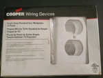 Box Of 10 Cooper Single Gang Standard Receptacle Outlet Wall Plate White 2132W. Fixed Price $19.98.
